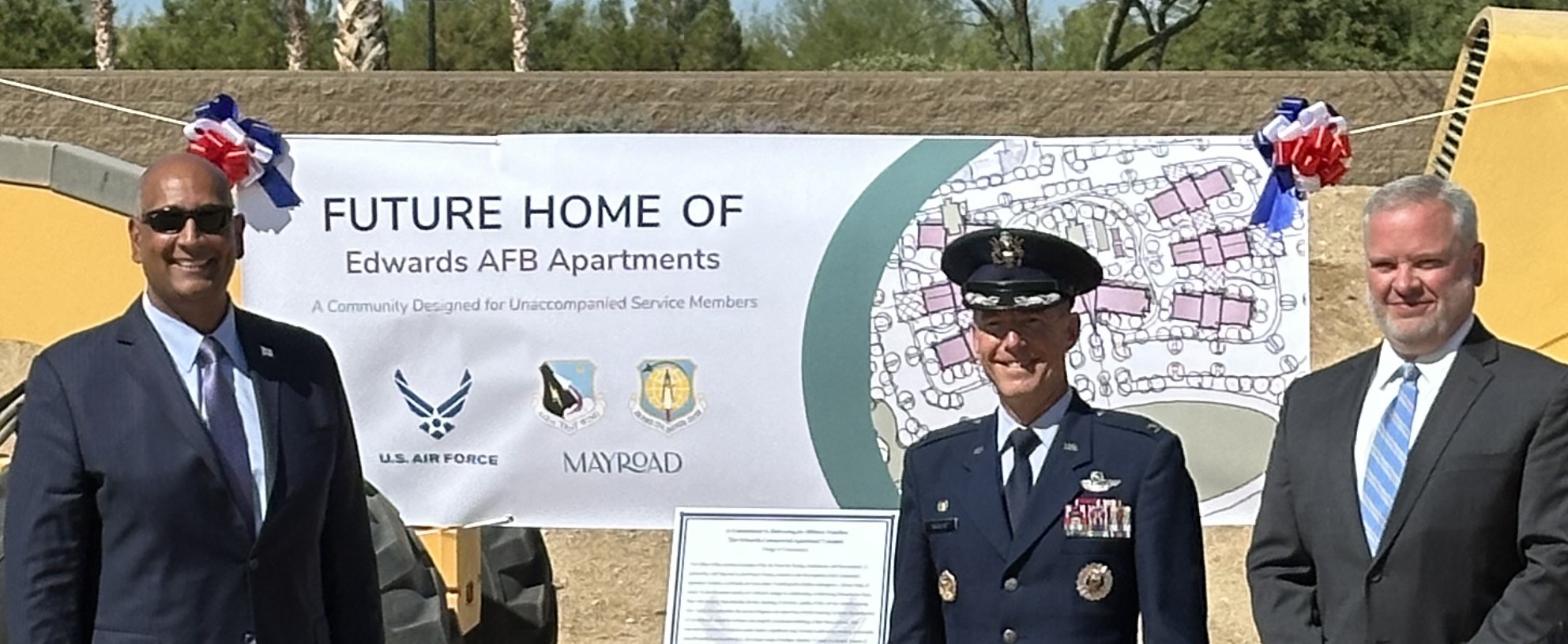 Groundbreaking: Edwards Air Force Base announces new apartment complex